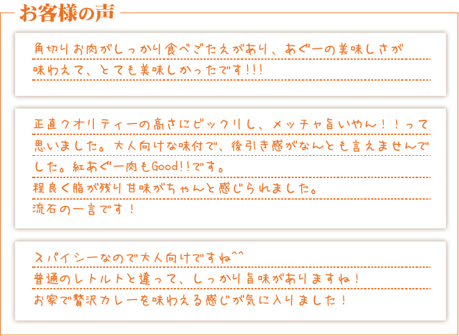 お客様の声